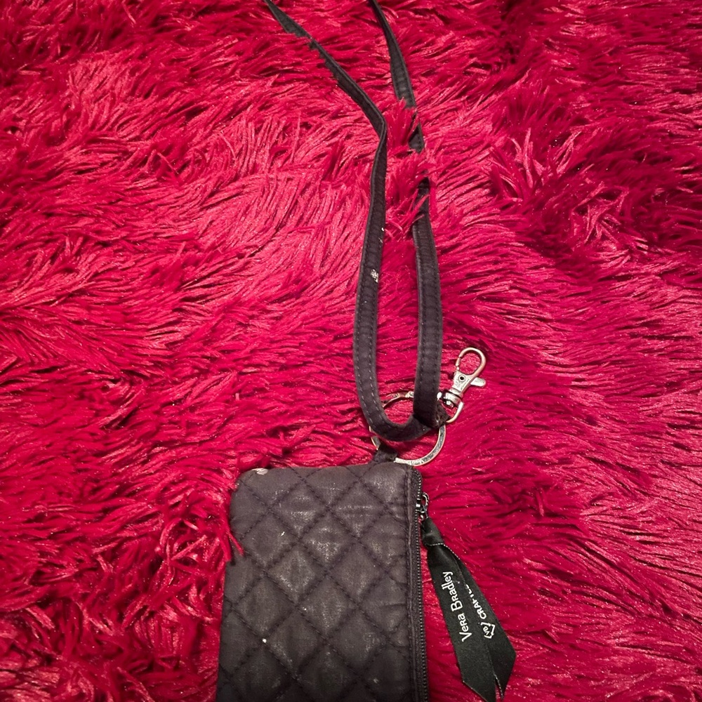 Vera Bradley Black Lanyard